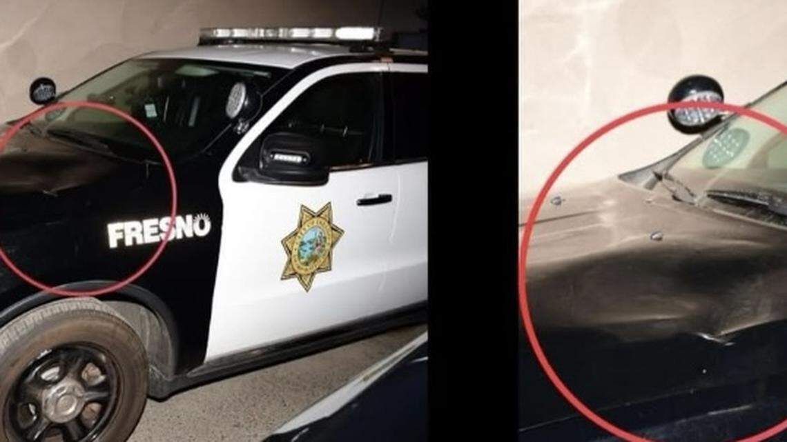 Three jailed in connection with Fresno patrol vehicle vandalism, police say