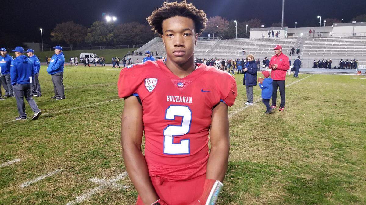 Kendall Milton scored three touchdowns Friday night as Buchanan High beat Arroyo Grande 48-17 in the Central Section Division I football quarterfinals.