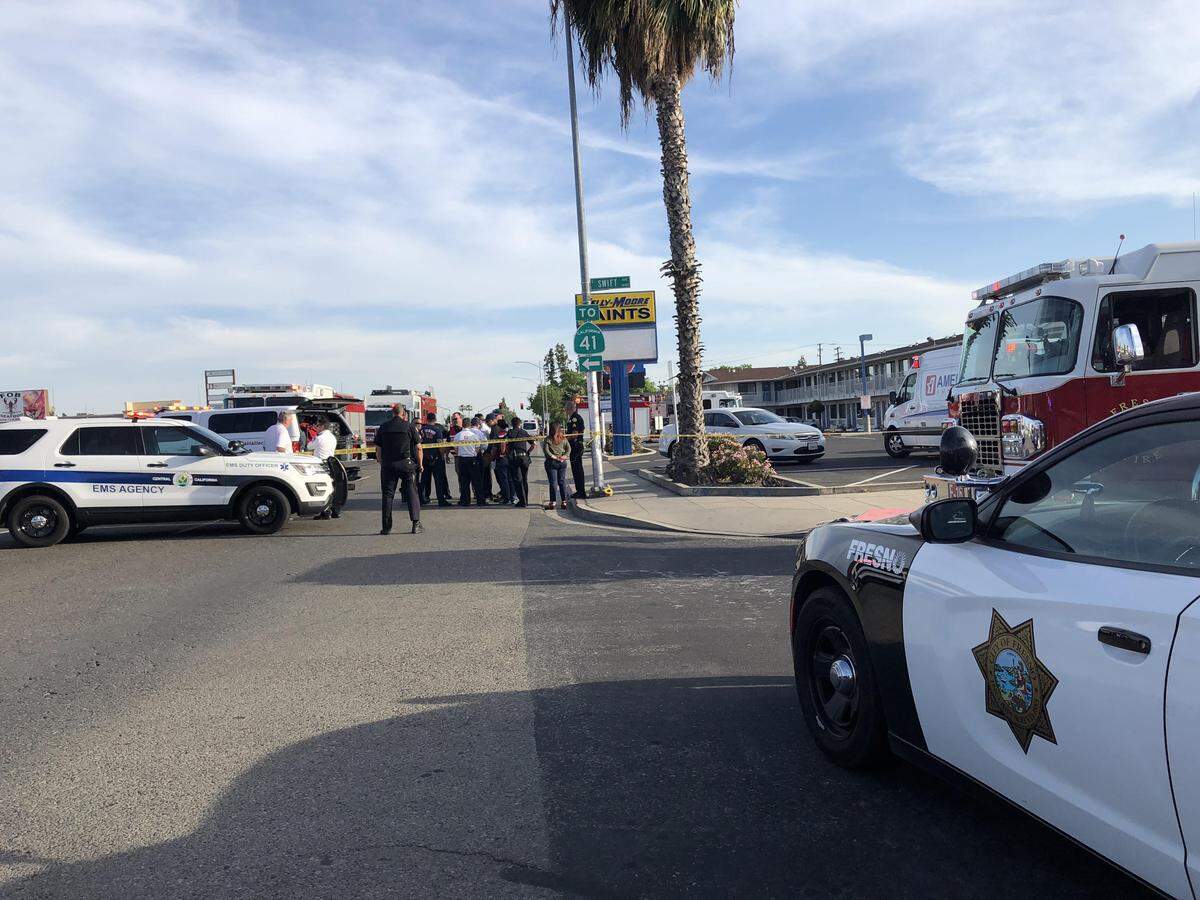 Two people were confirmed dead at a Motel 6 in Fresno after the Fresno Fire Department responded to a hazmat situation around 5 p.m.  A fire department spokesman said six people were believed to have been exposed.