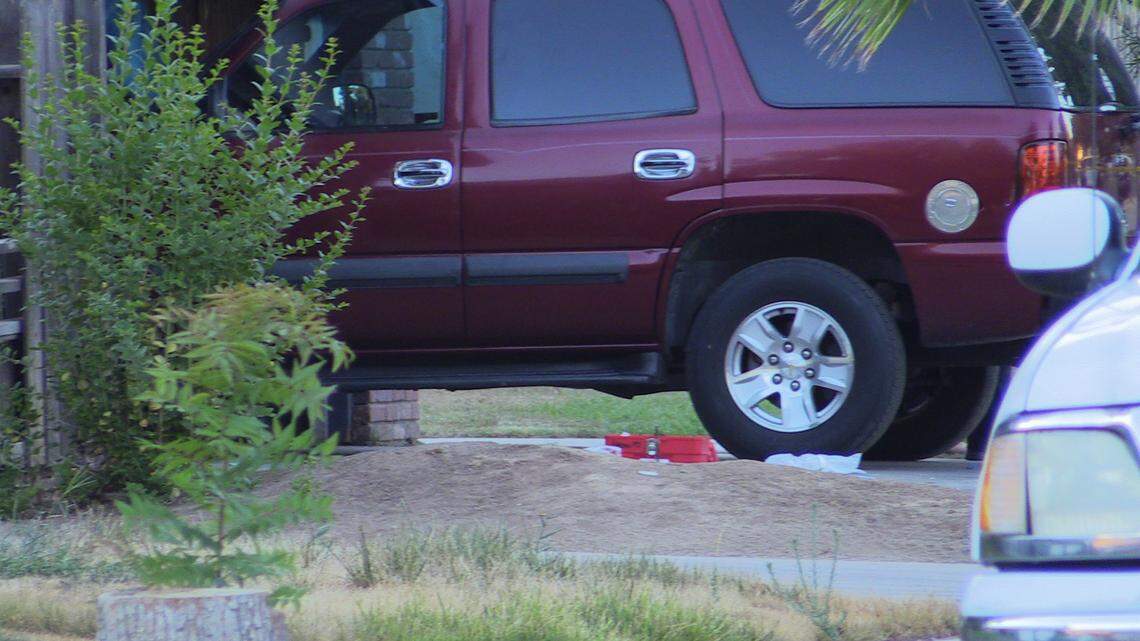 A man was shot in the driveway of a home in Fresno, California on Friday, July 15, 2022.