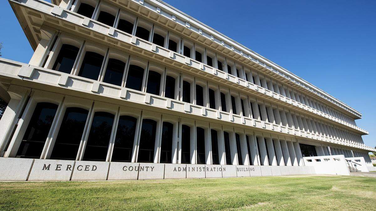 The Merced County Administration Building located at 2222 M Street in Merced, Calif., on Wednesday, June 17, 2020.