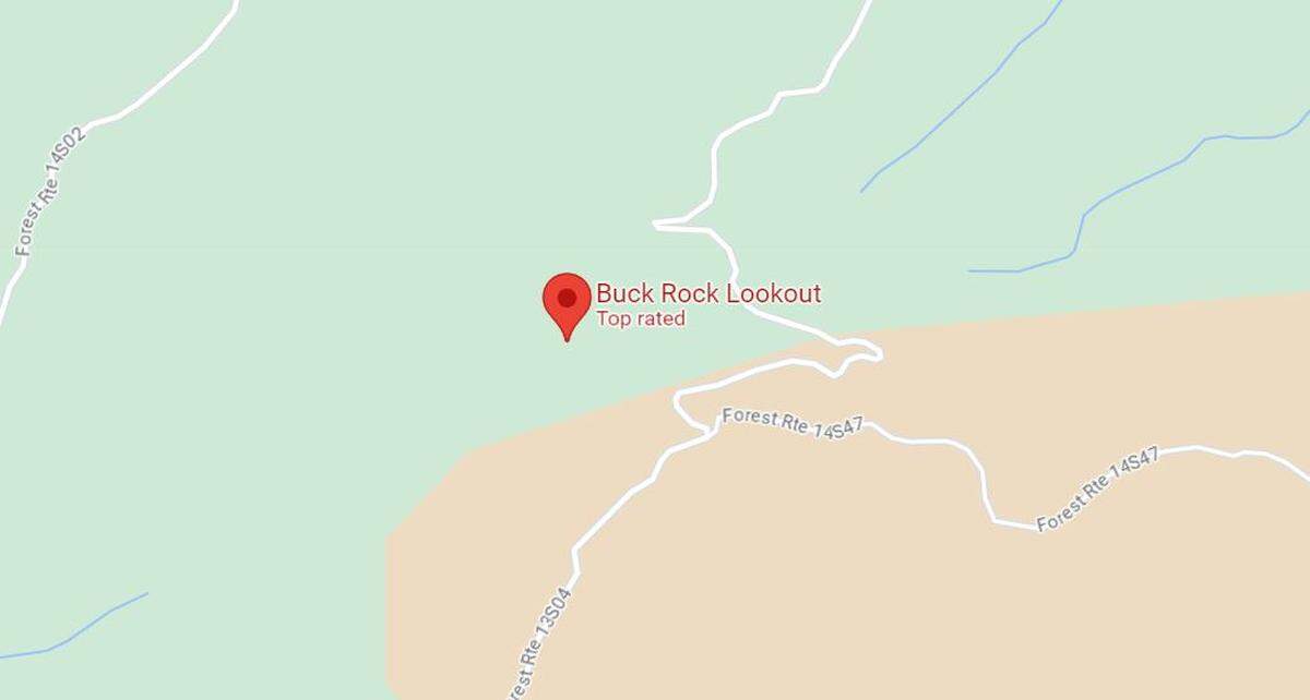 The Rabbit Fire is burning close Buck Rock Lookout in the Sequoia National Forest.