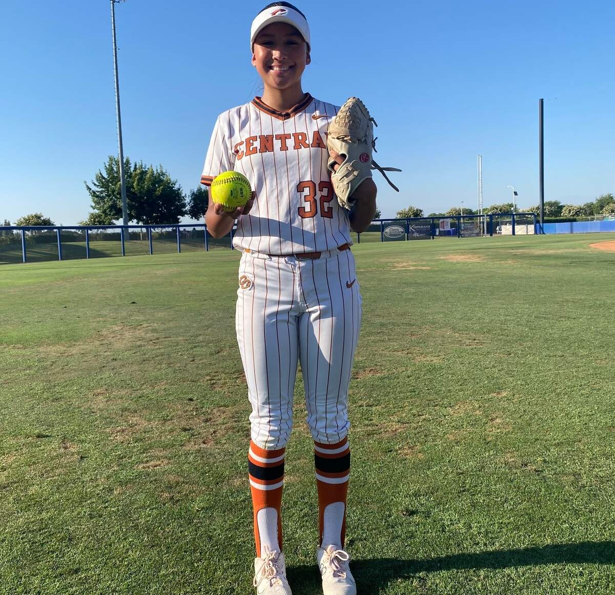Kaia Galaviz of Central is The Fresno Bee softball Player of the Year.