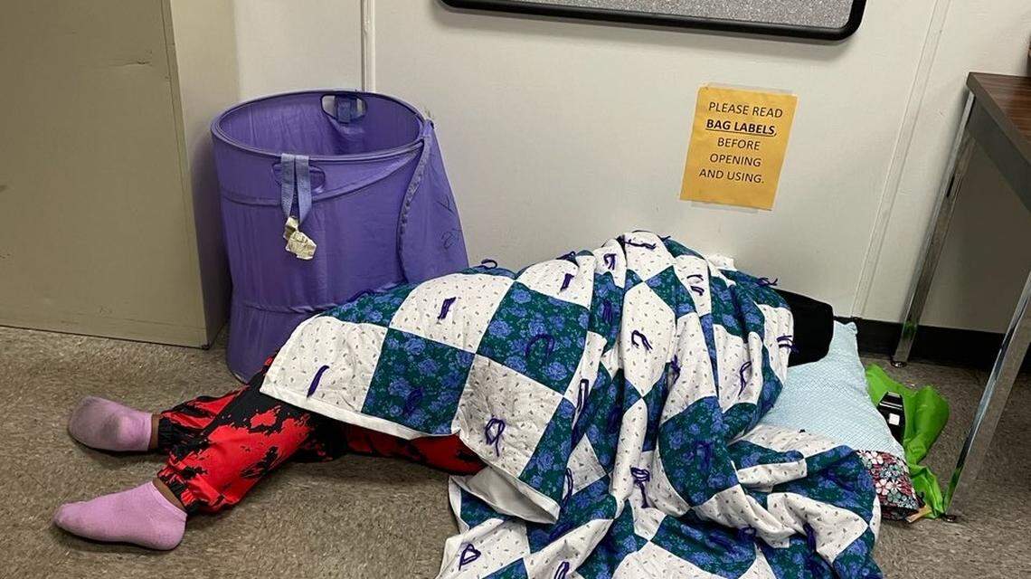 Children under the care of Fresno County have been staying at the CWS office building in Fresno while they await permanent placement by social workers.