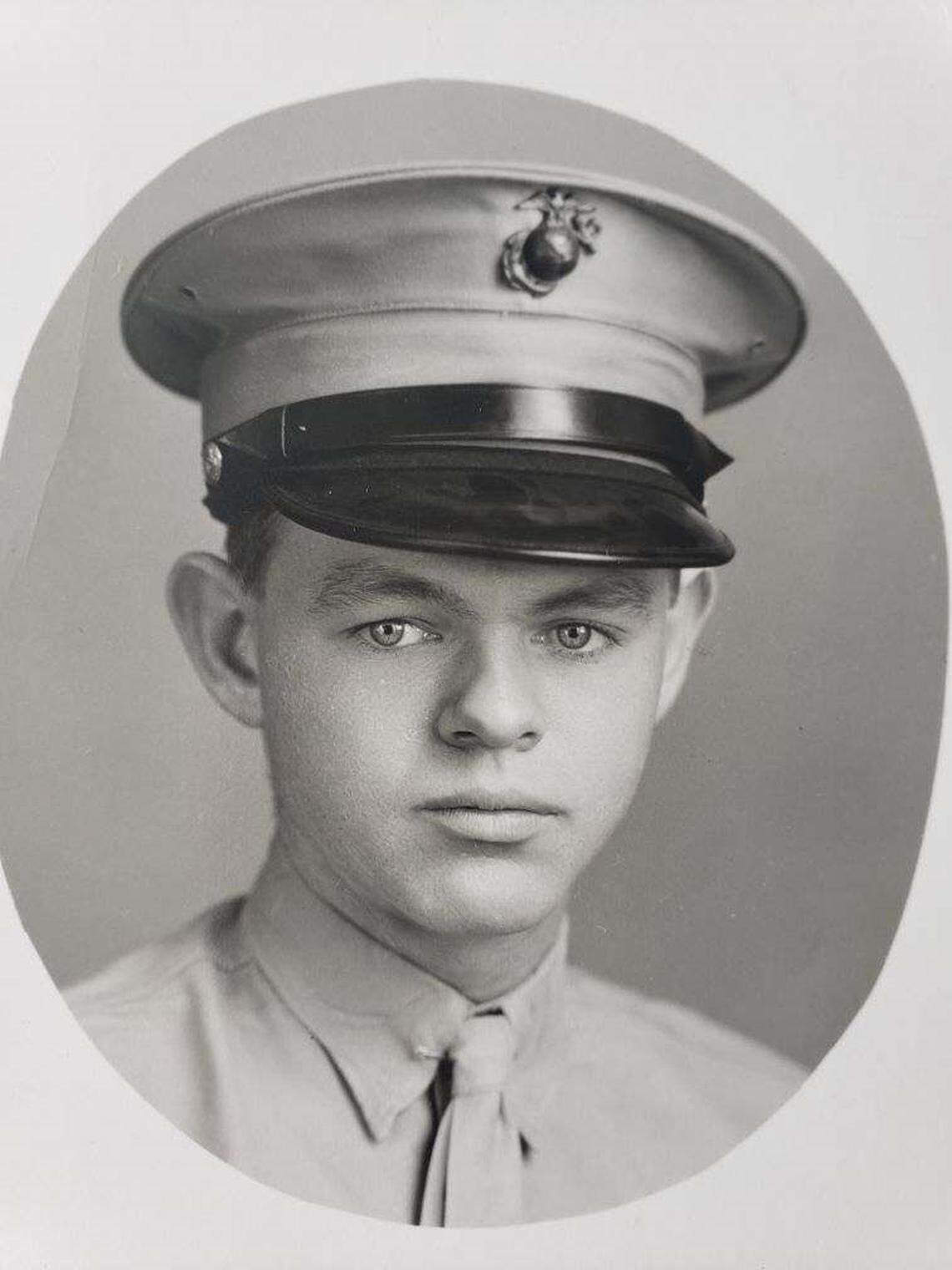 Pfc. Royal Waltz in his Marine Corps uniform.