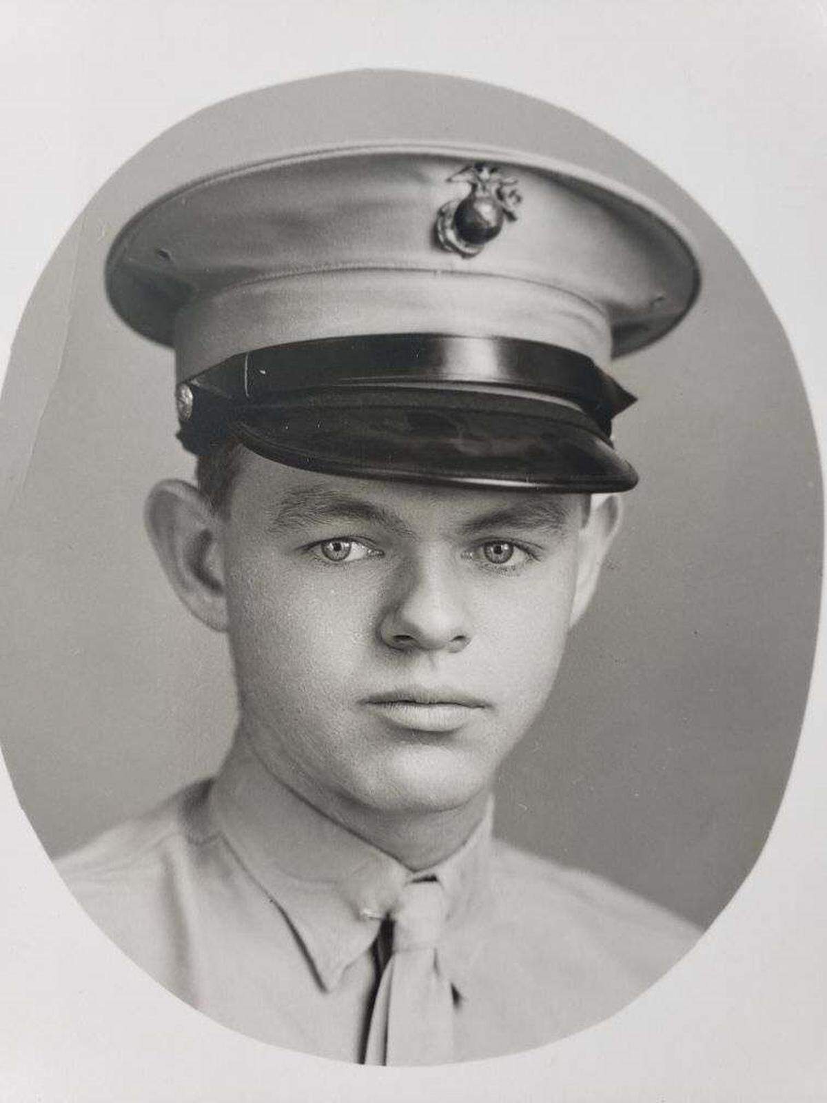 Pfc. Royal Waltz in his Marine Corps uniform.