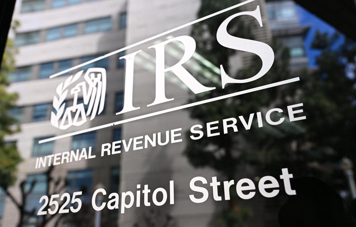 The front door to the Internal Revenue Service Taxpayer Assistance Center in downtown is shown Thursday, March 13, 2025 in Fresno. Concerns have been raised that Department of Homeland Security is using IRS agents in immigration enforcement.