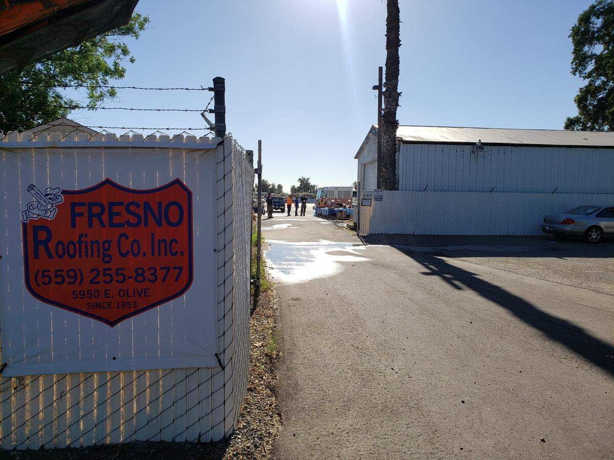 A fire in east-central Fresno burned papers in a storage area. It was one of two fires that broke out in Fresno on Thursday afternoon.