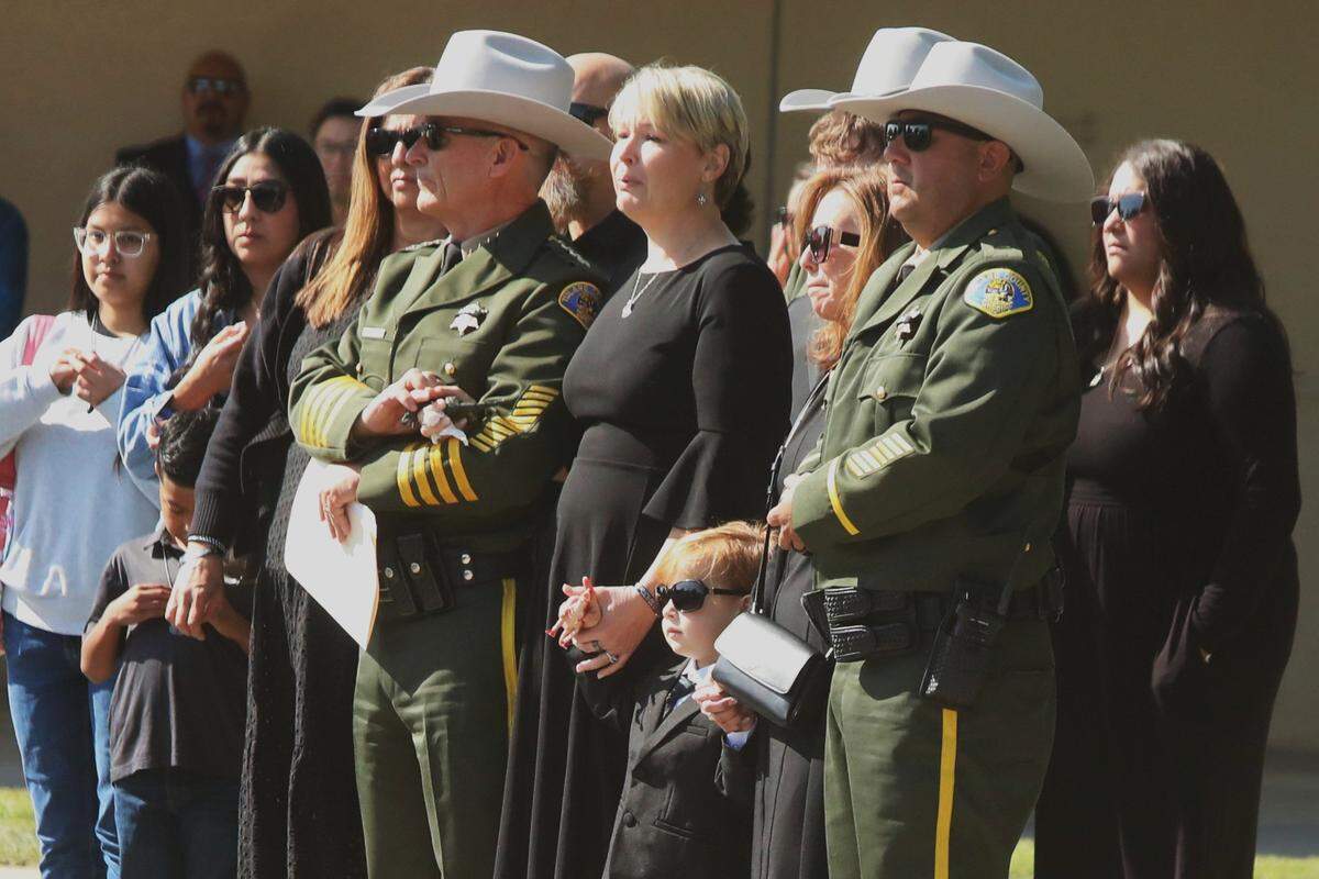Family, law enforcement and community gathered Tuesday, April 28, 2026, in Visalia to remember Tulare County deputy Randy Hoppert's service and sacrifice after the fatal April ambush in north Porterville.