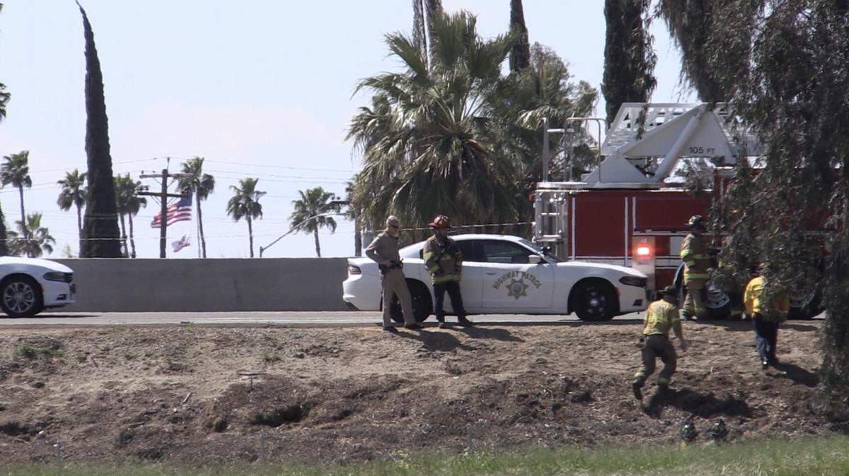A man was killed on a Fresno highway on Sunday, March 26, 2023.