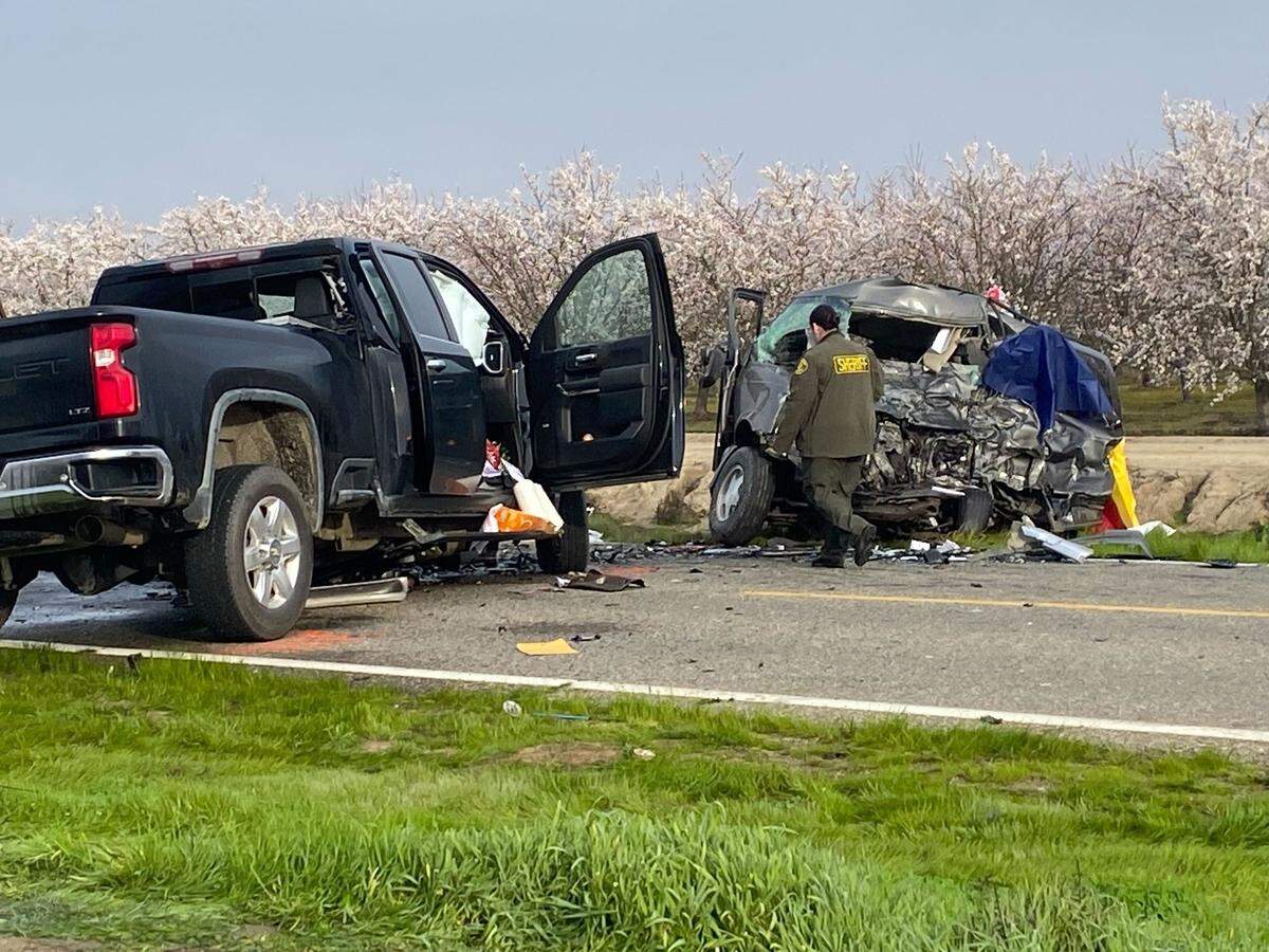 Eight people were killed in a crash Friday, Feb. 23, 2024, in Madera County, according to the California Highway Patrol.