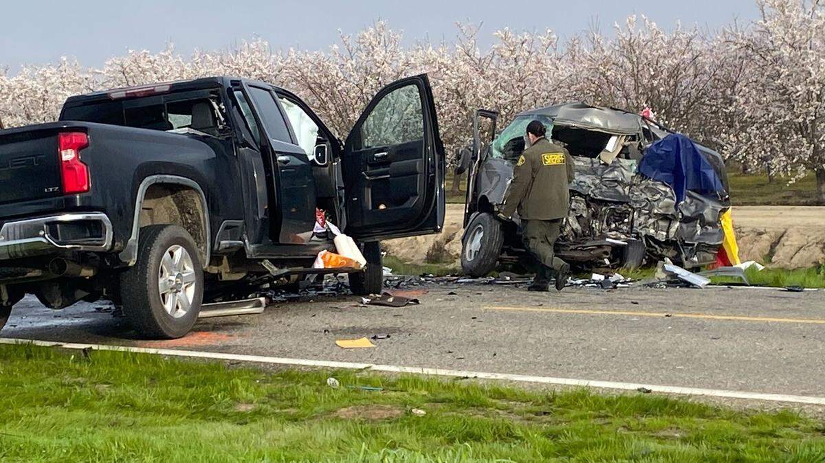 Eight people were killed in a crash Friday, Feb. 23, 2024, in Madera County, according to the California Highway Patrol. 