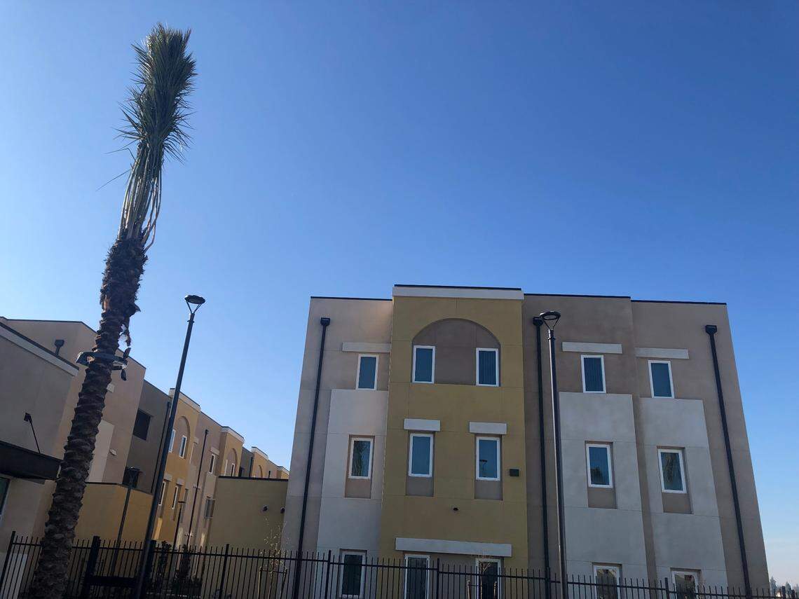 Among the Fancher Creek Town Center projects completed is Sarah’s Court, an affordable living complex for families with limited income. The complex opened in February.
