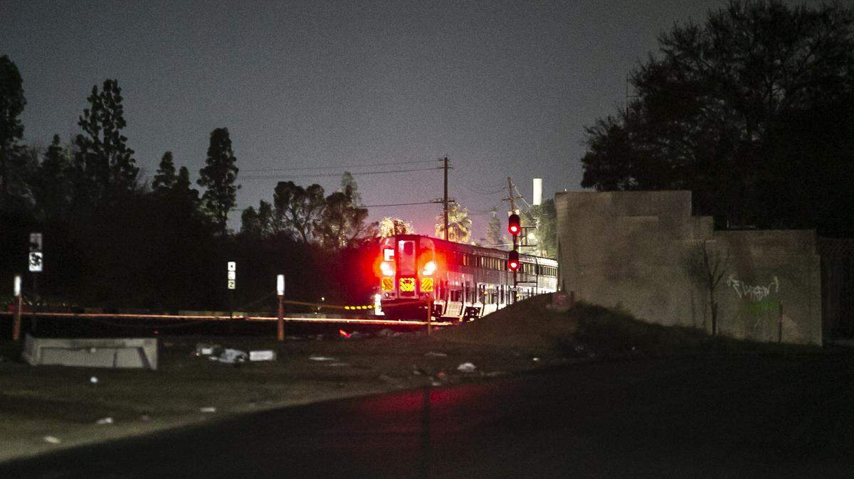 An Amtrak train was temporarily delayed after it hit and killed a man near Safford avenue in Fresno.