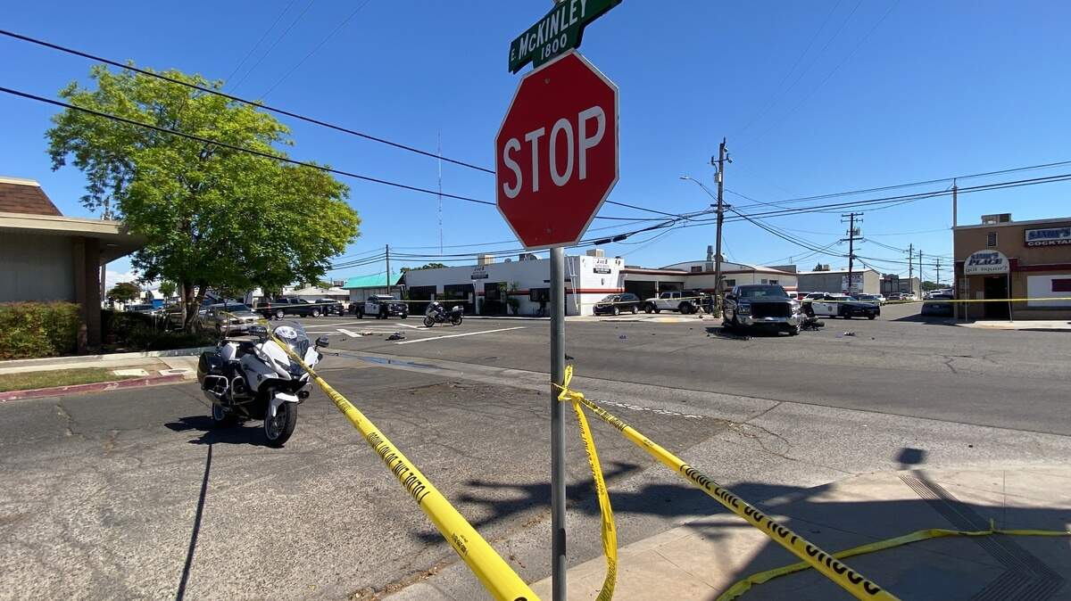 A motorcycle rider was killed on Friday, May 3, 2024 in Fresno, California.