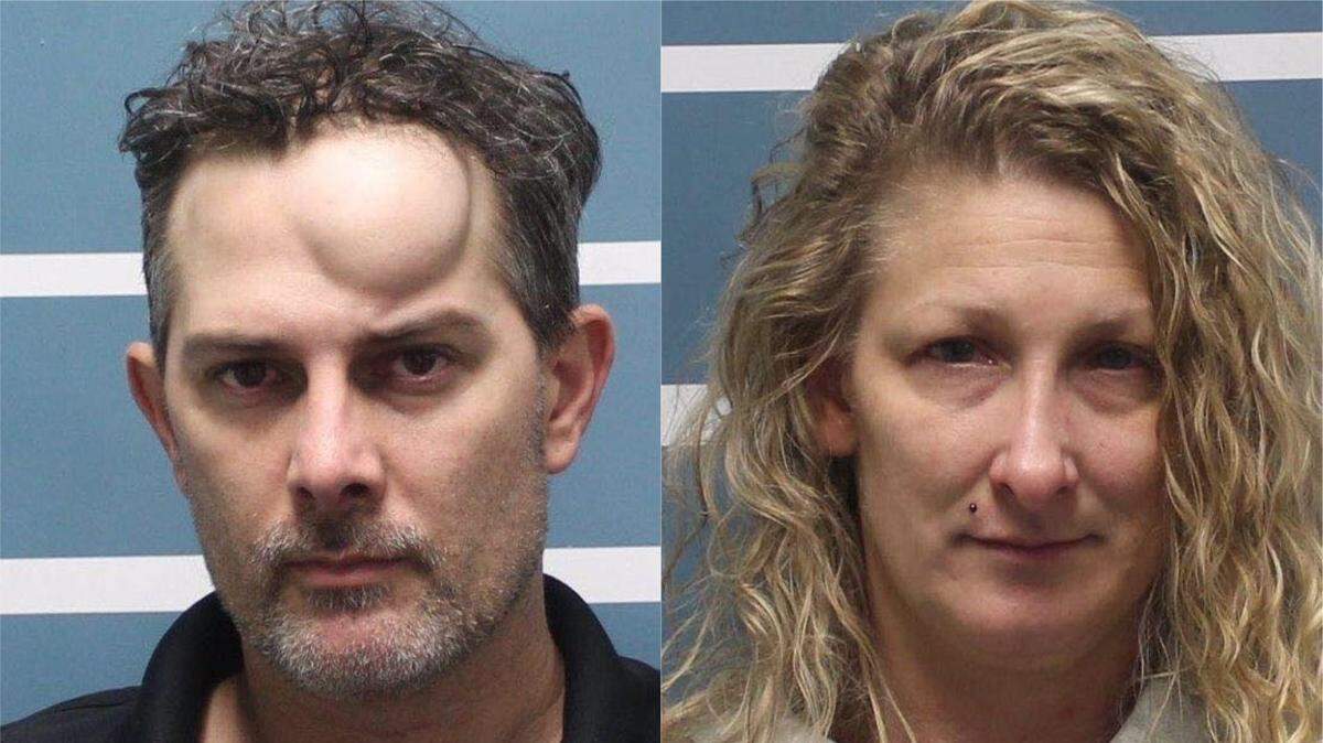 Eric John Montgomery and Peaches Tsocheff were arrested Wednesday for possession of methamphetamines for sale by the Visalia Police. A search warrant at a Visalia residence led to the seizure of 2 ounces of methamphetamine, and items indicative of the sales of narcotics. Montgomery’s mugshot shows a big bump on his head, though it’s unclear how that was sustained.