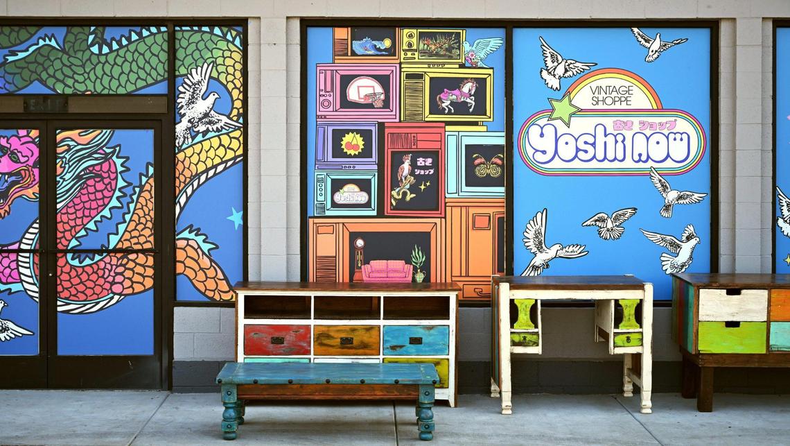 Yoshi NOW! is moving to Chinatown and will soon open next door to Yoshi WORLD, photographed Saturday, Oct. 21, 2023 in Fresno. It has new murals inside and out.