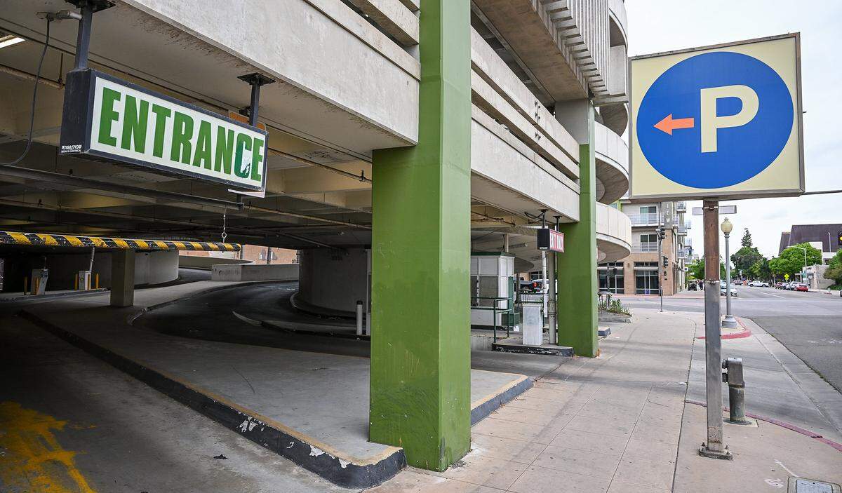 Fresno's spiral parking garage is located on Van Ness Avenue and Inyo Streets in downtown Fresno. It's one of five garages operated by the city of Fresno along with four lots and thousands of metered parking spots in downtown Fresno.