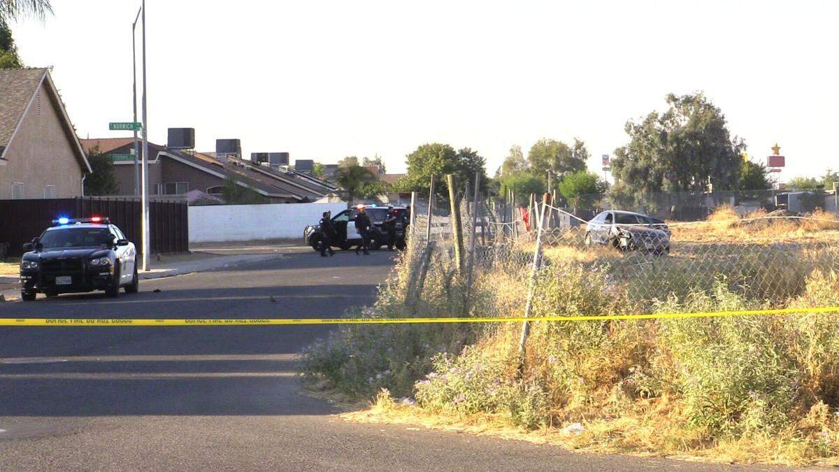 Fresno police are investigating multiple crime scenes after two people were shot Sunday, Aug. 28, 2022, in northwest Fresno.