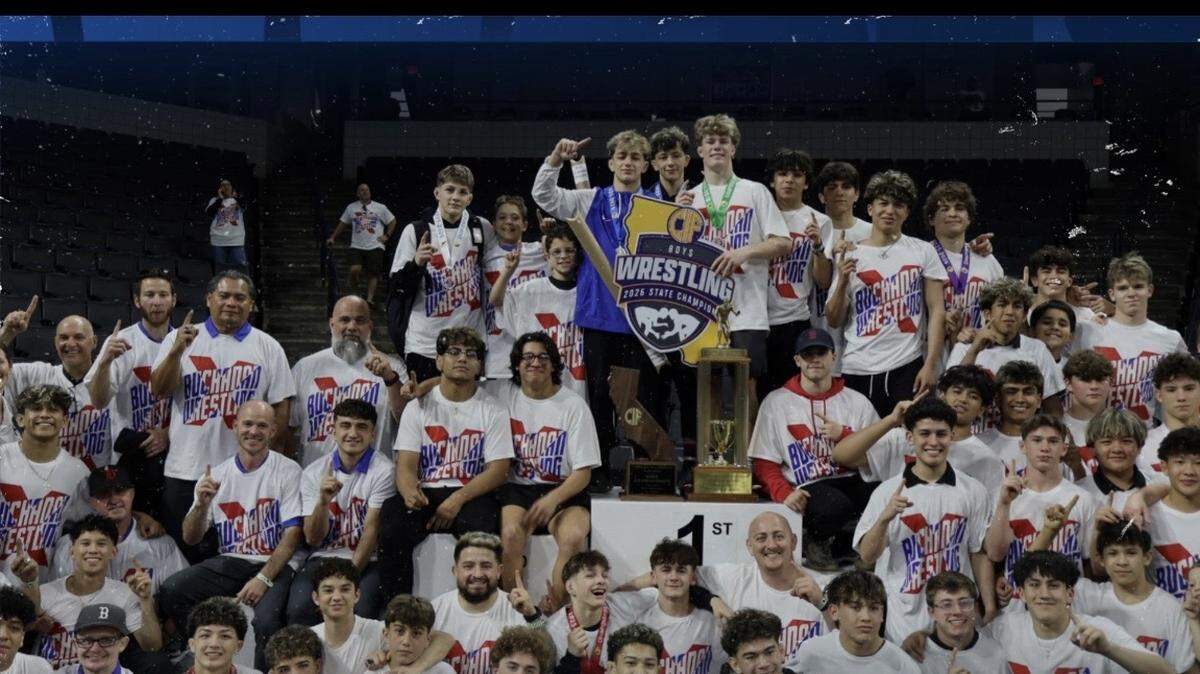 The Buchanan High wrestling team.