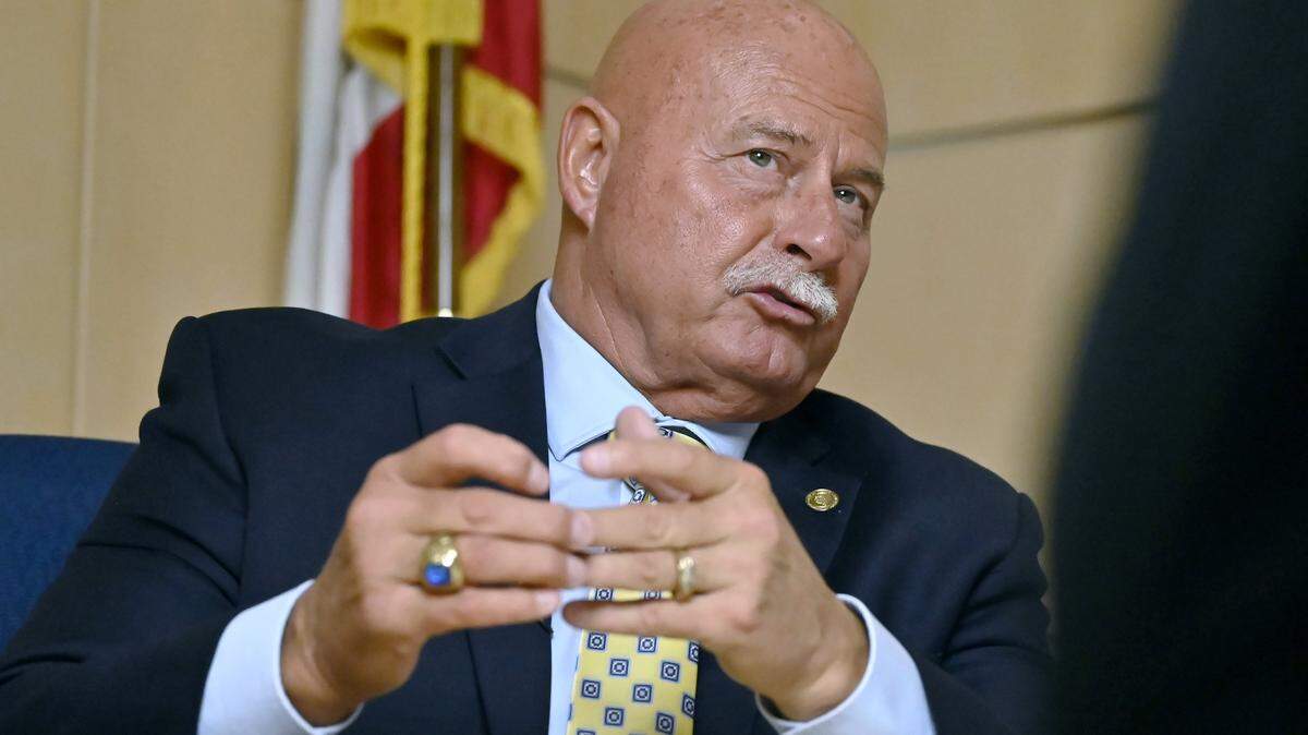 Fresno mayor Jerry Dyer addresses a wide range of topics during a Q&A session with Bee reporter Melissa Montalvo Monday, Feb. 9, 2026 at City Hall in Fresno.