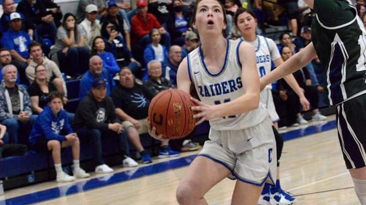 Caruthers’ Morgan Trigueiro is the fans vote for the Girls Basketball Player of the Year.