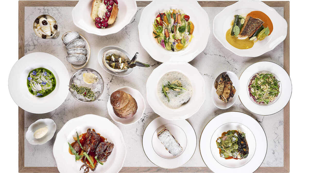 A selection of dishes from Chez Noir, a restaurant with a Michelin star in Carmel, is pictured here.