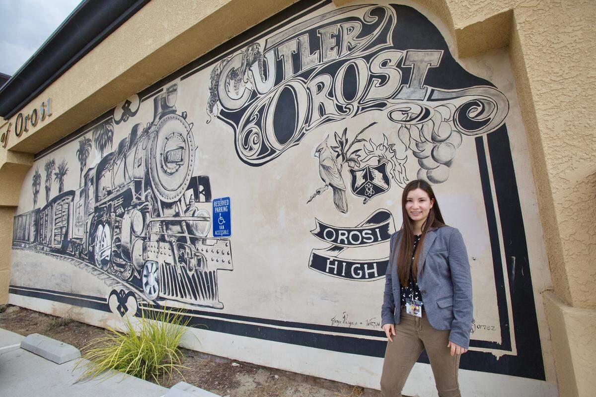 Alejandra Rodriguez-Perez, a graduate of Orosi High, who has since returned to the community to work at Dinuba Children’s Services.