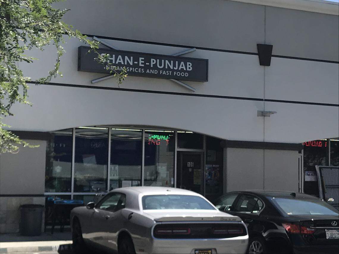 Shan e Punjab is an Indian grocery store with a restaurant inside in an industrial park. Follow the red signs with arrows to find it.