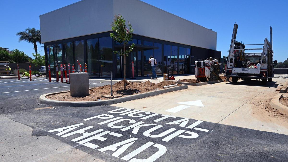 A new Chipotle is being built at Brawley near Herndon which will feature “Chipotlanes” for more efficient drive-thru service. Photographed Wednesday, June 15, 2022 in Fresno.