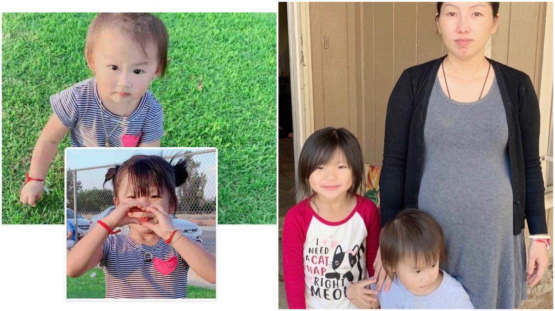 Kalaxang Thao’s wife Maikha Vang and their two young daughters.