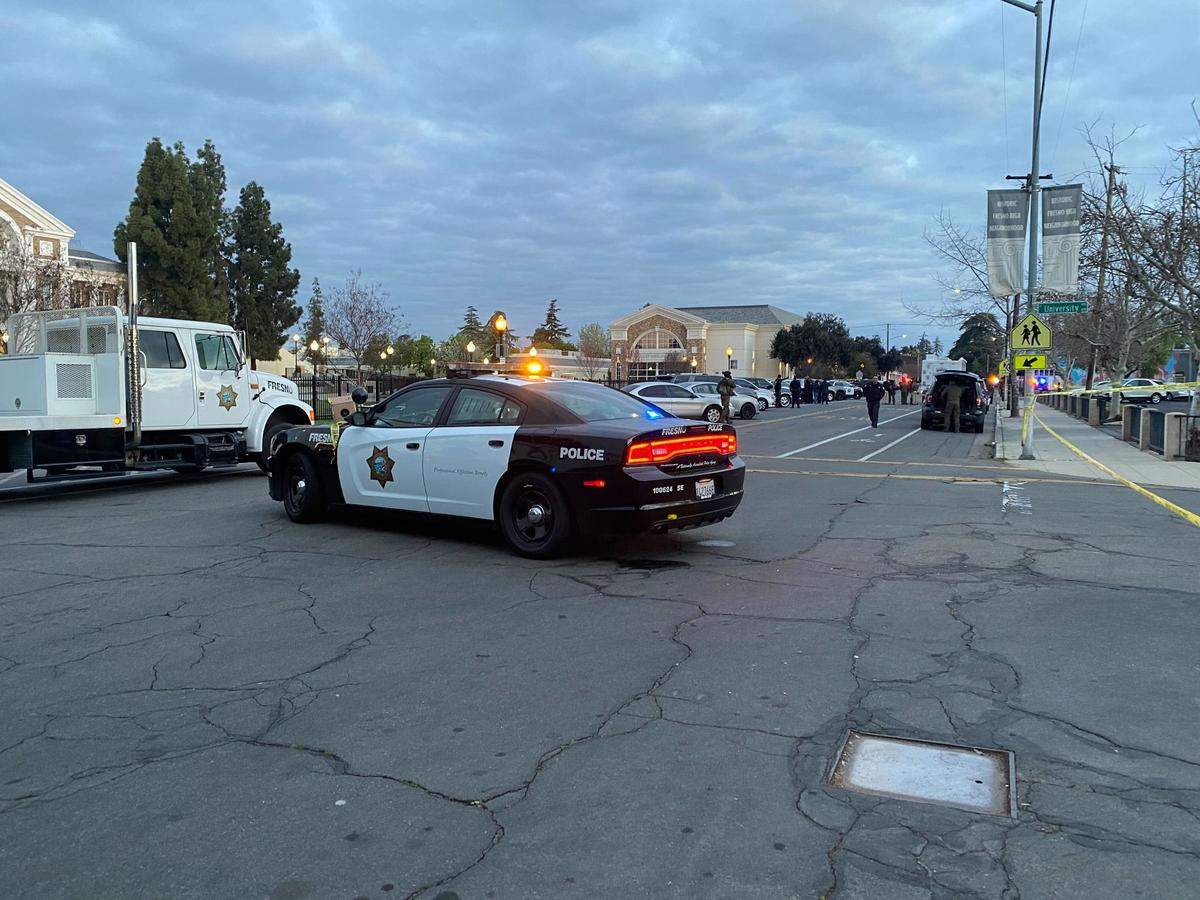 Police are at the scene of a reported officer-involved shooting near the Fresno High area.