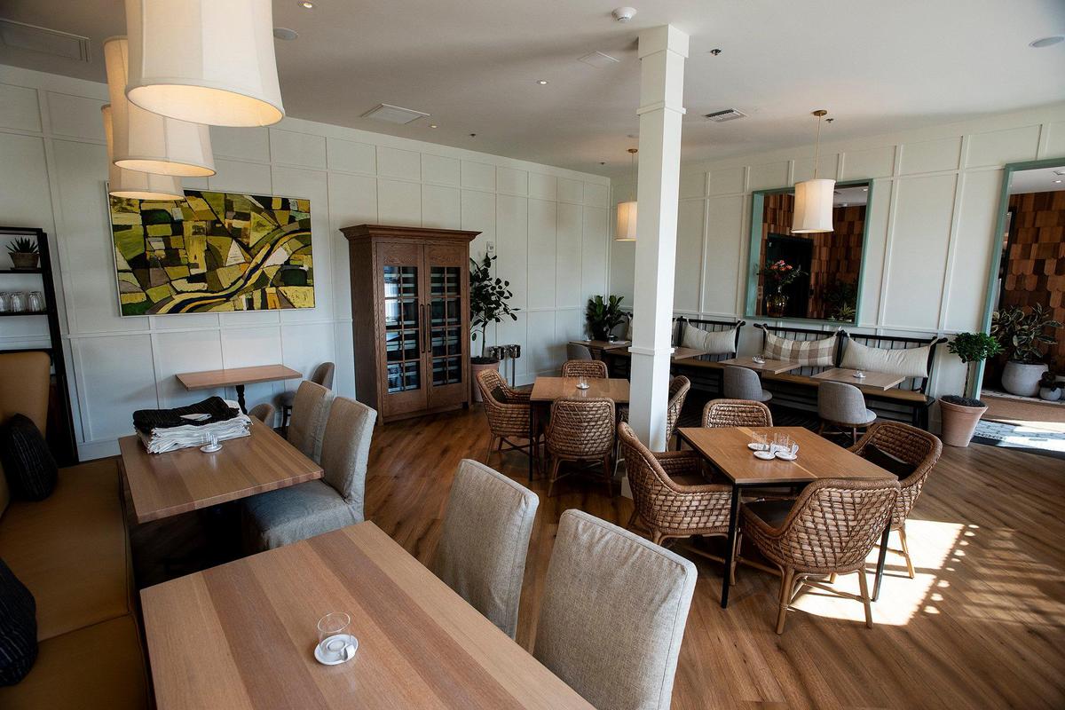 Recently renovated in shades of cream and sage, the Rainbird restaurant is inside the El Capitan Hotel located at 609 W. Main Street in Merced, Calif., on Thursday, Feb. 3, 2022.