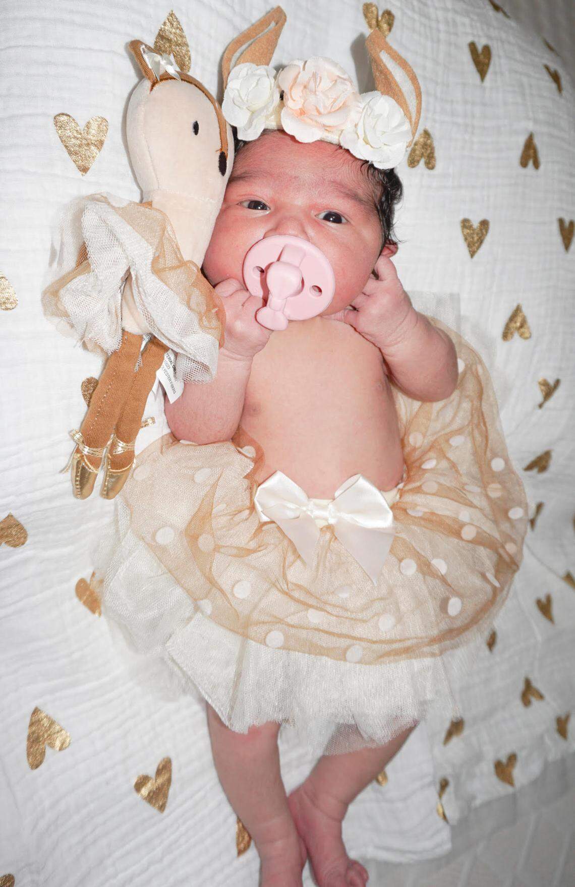 Payan and husband introduce their daughter via Instagram and Facebook to their friends and family