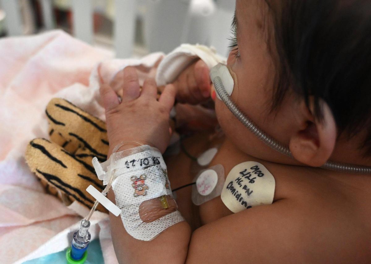 Victoria Saypen recovers at Valley Children’s Hospital’s ICU, photographed Thursday, March 2, 2023 in Madera County.