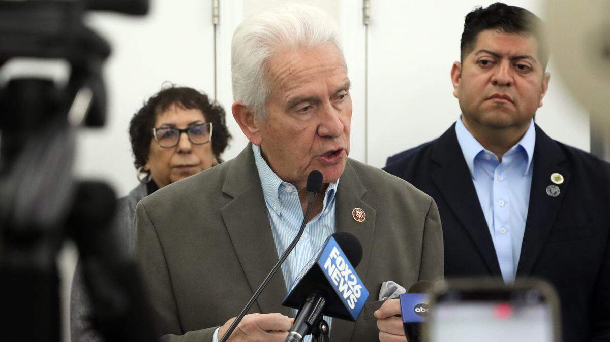Rep. Jim Costa, D-Fresno, expressed doubt that the Border Patrol raids have been limited to Kern County. He spoke at a southeast Fresno press conference.