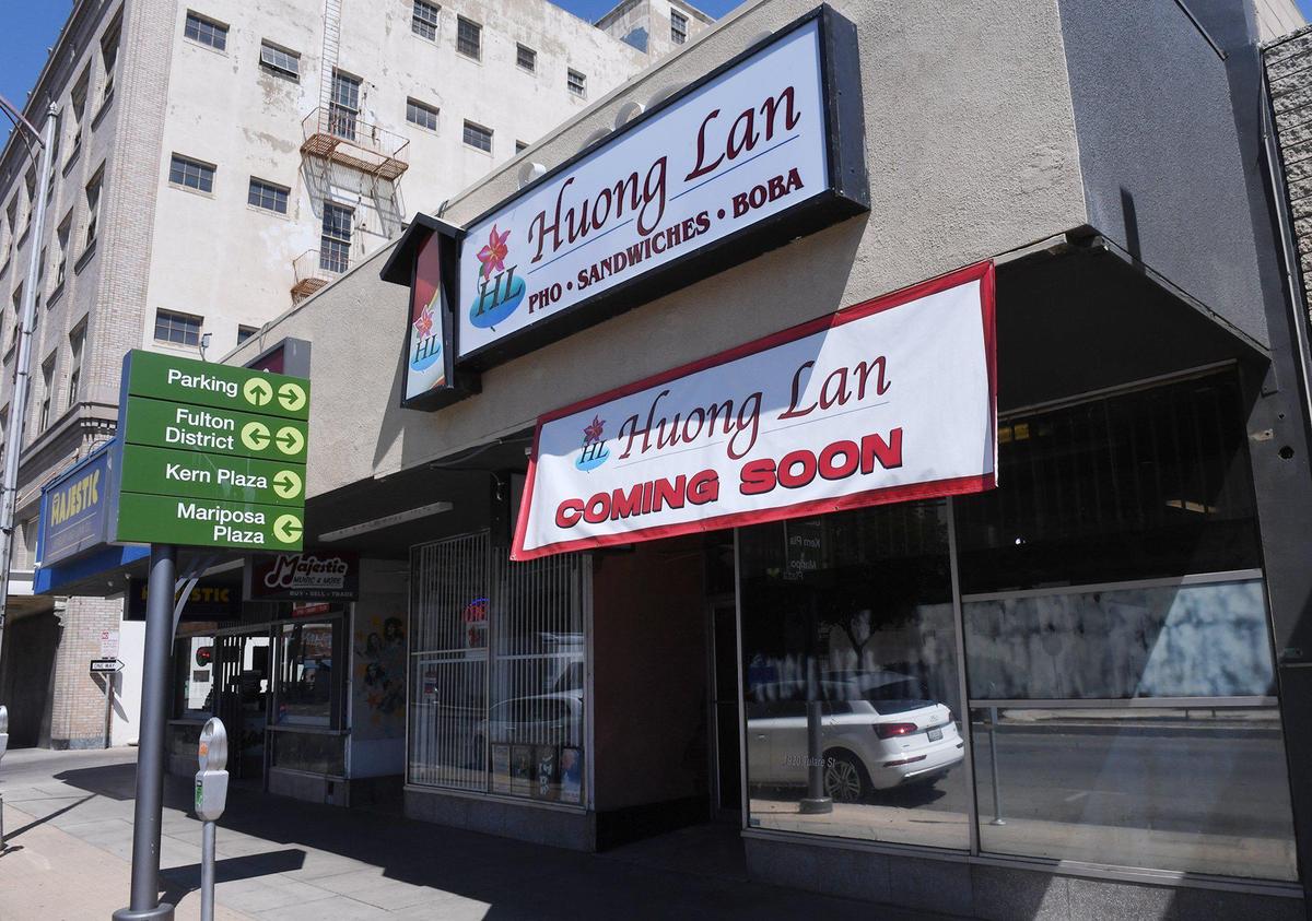 Vietnamese restaurant Huong Lan is still in the works for 1920 Tulare Street, the former Coney Island grill location in this file photo from 2021. The restaurant is awaiting a building permit before work inside can begin.
