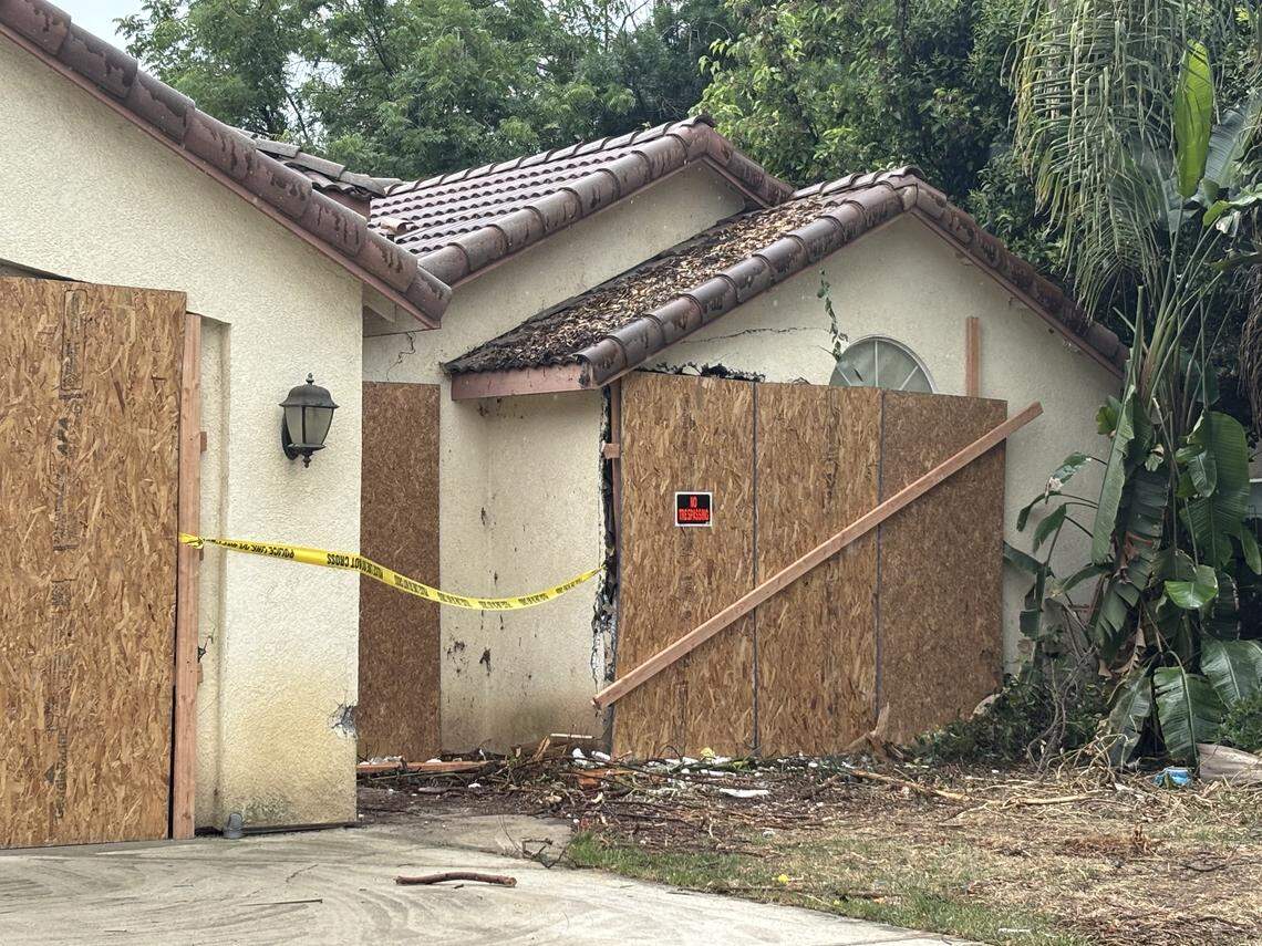 The house on West Brian Avenue in north Porterville where an eviction notice was served by the Tulare County Sheriff Office is shown Monday, April 13, 2026. 