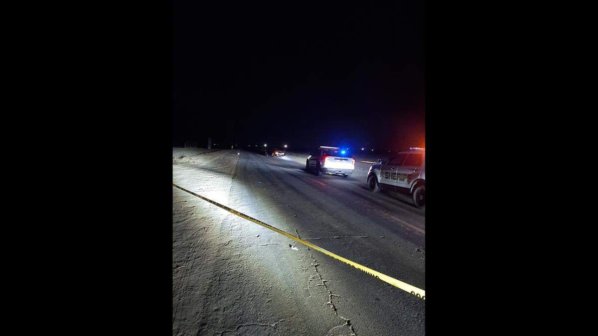 Tulare County Sheriff’s deputies investigate Sunday, Nov. 6, 2022, where five people were shot following a drag race and argument.