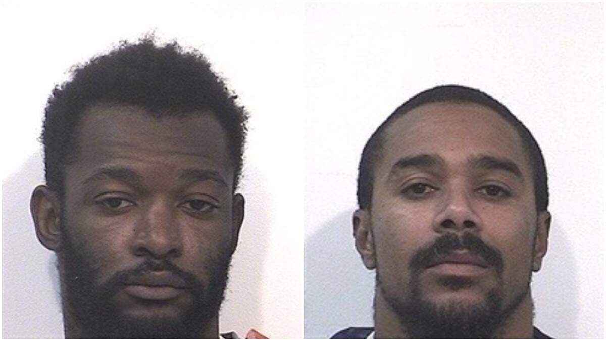 California Department of Corrections and Rehabilitation said Brandon Caine, right, killed Anthony Roberson-Anderson, left, this week.