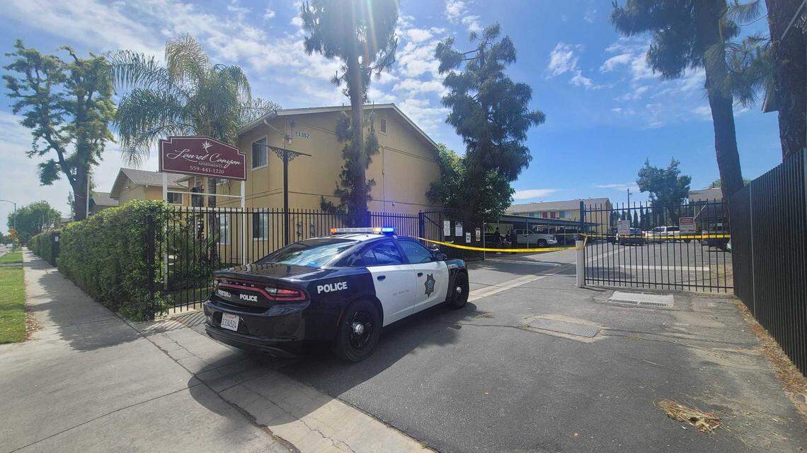Fresno police made an arrest Monday, April 18, 2022, at the Laurel Canyon Apartments near Floradora and Millbrook avenues, police said.