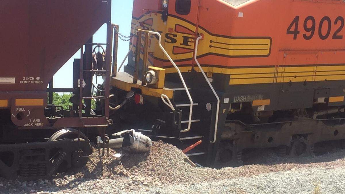 The California Highway Patrol was investigating a train derailment in Madera County on Monday, June 18, 2018.