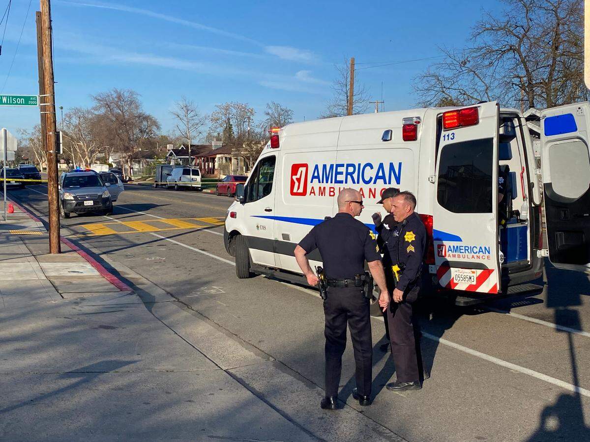 Two people were stabbed Wednesday, Jan. 18, 2023, in an incident involving students outside Fresno High School, police said.