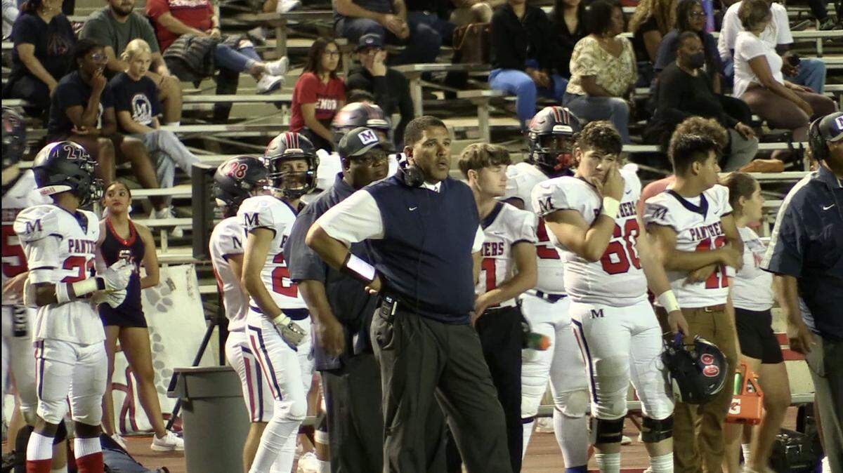 San Joaquin Memorial coach Anthony Goston picked up his 150th win after the Panthers defeated Edison 42-20 on Friday, Sept. 30, 2022.