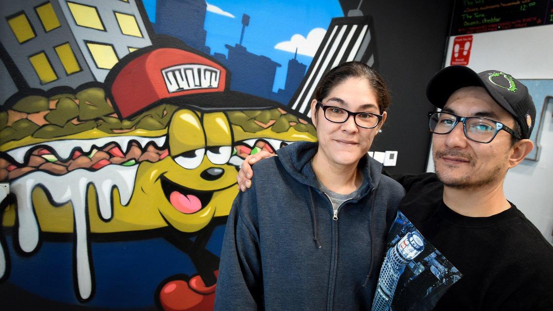Santana “Tana” Vargas and Valentino “Tino” Lee, owners of TNT Cheesesteaks, 2612 E. Ashlan Avenue.