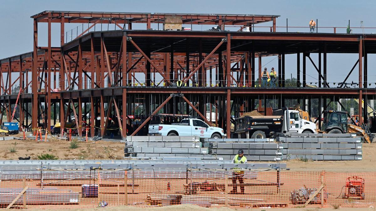 Construction continues at the Terry Bradley Educational Center Tuesday, June 18, 2024 in Fresno.
