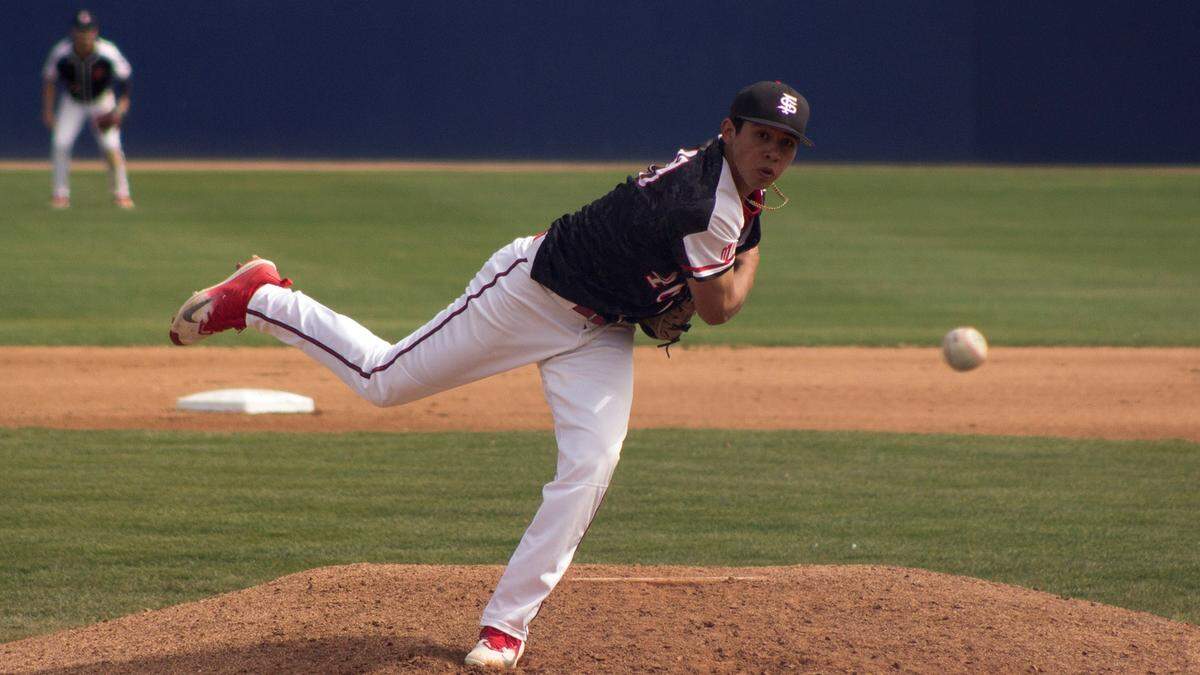 Fresno State junior Edgar Gonzalez threw his fourth career complete game Thursday evening at Bob Bennett Stadium as the Bulldogs defeated UNLV 6-1 to keep alive their hopes for a Mountain West tournament berth.