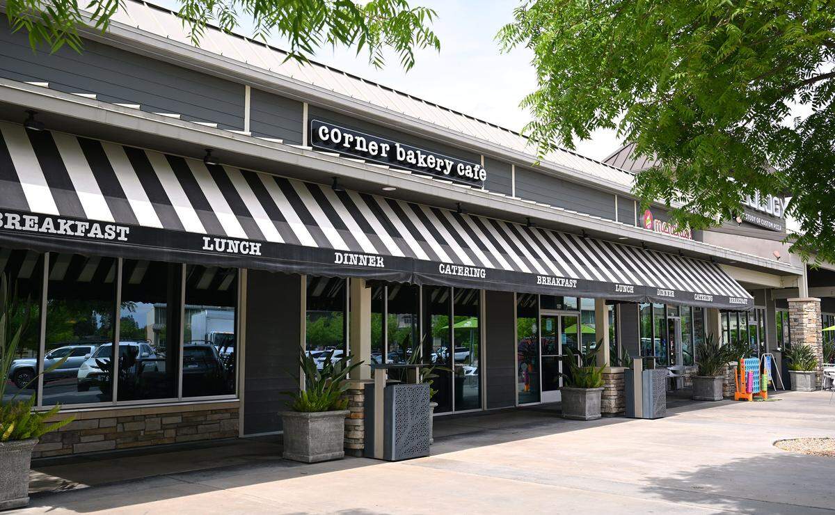 Corner Bakery Cafe in the Park Crossing shopping center at Friant Road and Fresno Street has closed. Photographed Thursday, April 8, 2026 in Fresno.