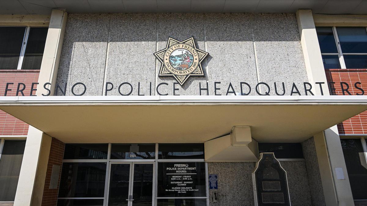 Fresno Police headquarters on Mariposa Mall in downtown Fresno photographed on Monday, Feb. 10. 2025.