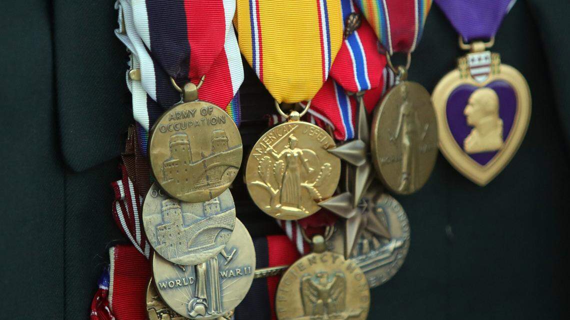 The Stolen Valor Act of 2013 makes it a crime to falsely claim military service, embellished rank or earned awards specifically with the intent to obtain money, property or other tangible benefits.